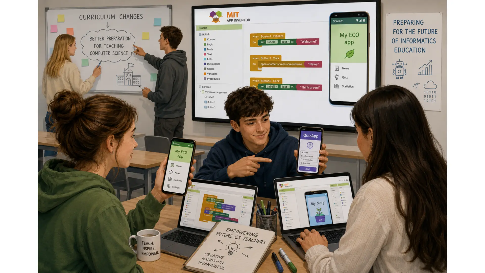 Changes in the School Curriculum Trigger Changes in the Education of Future Informatics Teachers